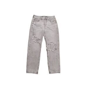 American Eagle 90's Loose Jeans Ripped Grey Women's 10